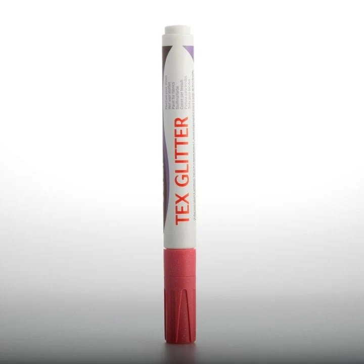 DARWI TEX Glitter Fabric Markers, 6 ml