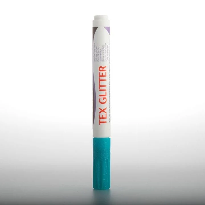 DARWI TEX Glitter Fabric Markers, 6 ml