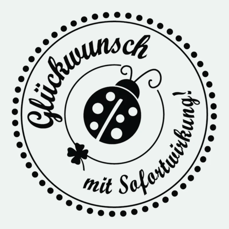 Rayher Holzstempel Glückwunsch mit …. Ø 3 cm