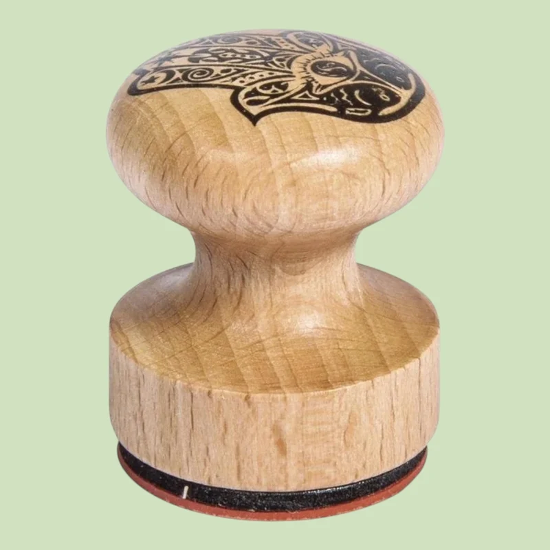 Rayher Holzstempel Hamsa Hand Ø 3 c