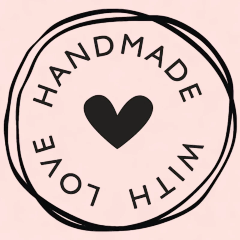 Rayher Holzstempel Handmade with love Ø 3 cm