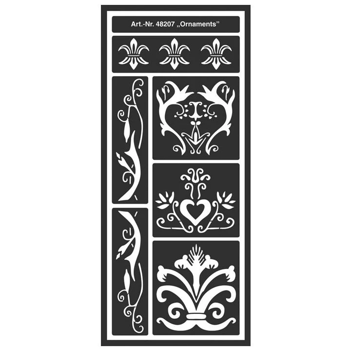 Home Design Ornaments Stencil