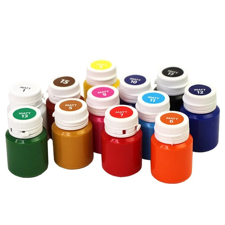 ROSA TALENT Matte Acrylic Paint for Decorations, Set of 12 x 20 ml