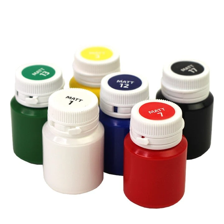 ROSA TALENT Matte Acrylic Paints for Decorations, Set of 6 x 20 ml
