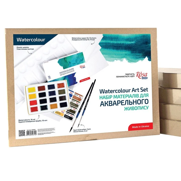 ROSA STUDIO Watercolor Art Set