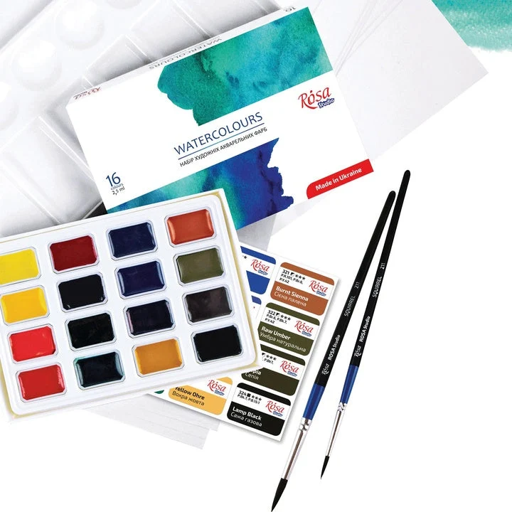 ROSA STUDIO Watercolor Art Set