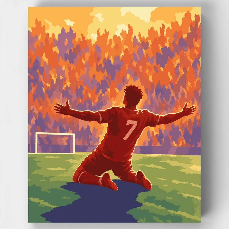 Goal Celebration Slide - Paint by Numbers Kit