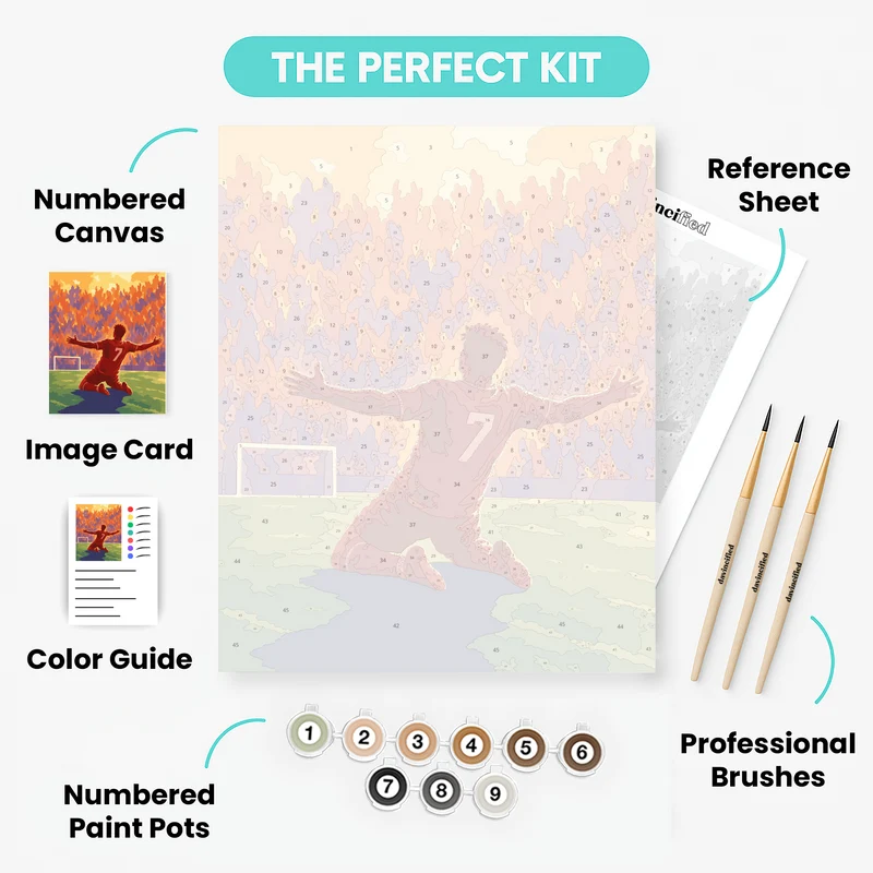 Goal Celebration Slide - Paint by Numbers Kit