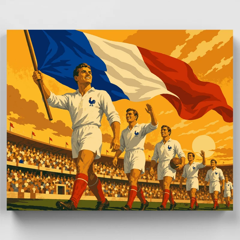 French Football Glory - Paint by Numbers Kit