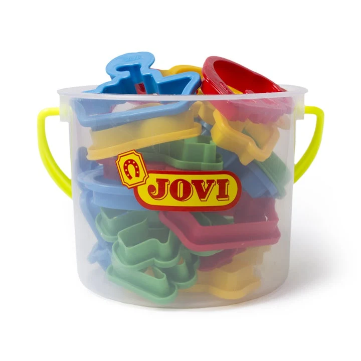 JOVI Set of 24 Cookie Cutters in a Plastic Bucket