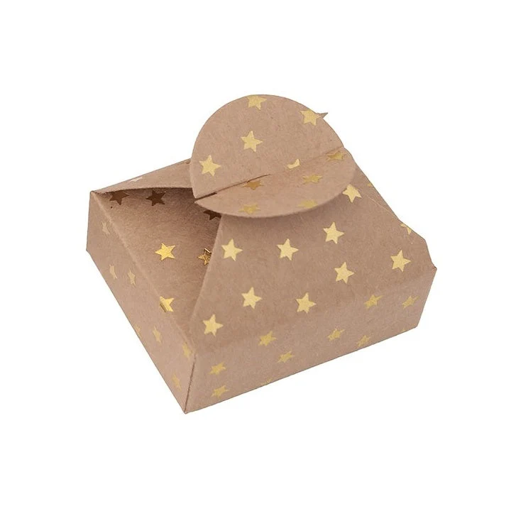 Gift Boxes with Gold Pattern 6x7.5x2.5 cm – Set of 4