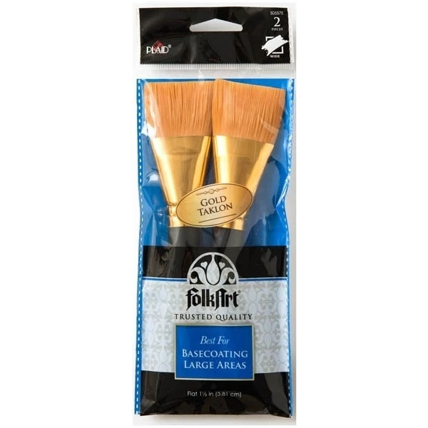Folkart - Flat Wash Brush 1.5" 2piece Set