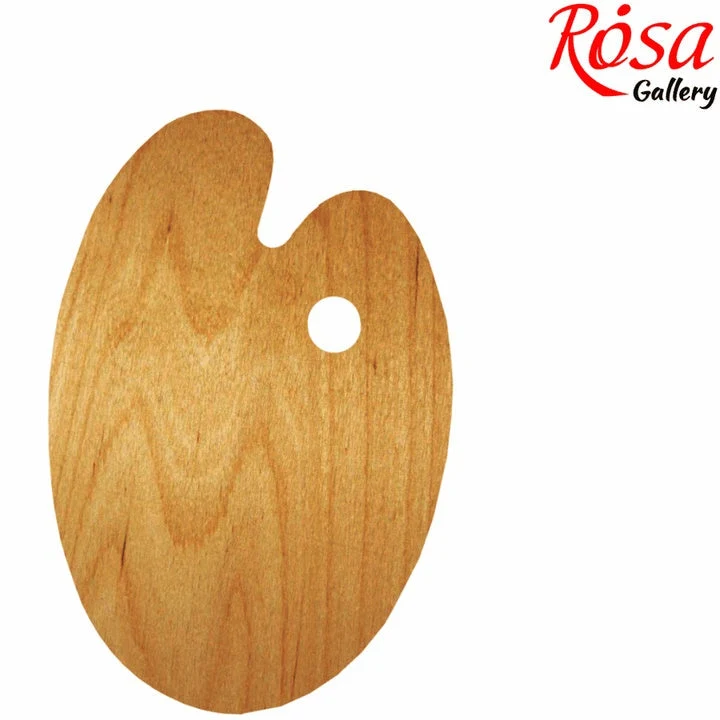 ROSA GALLERY Oval Oil-Treated Palette, Water-Resistant Veneer