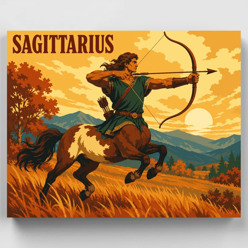 Sagittarius Archer - Paint by Numbers Kit