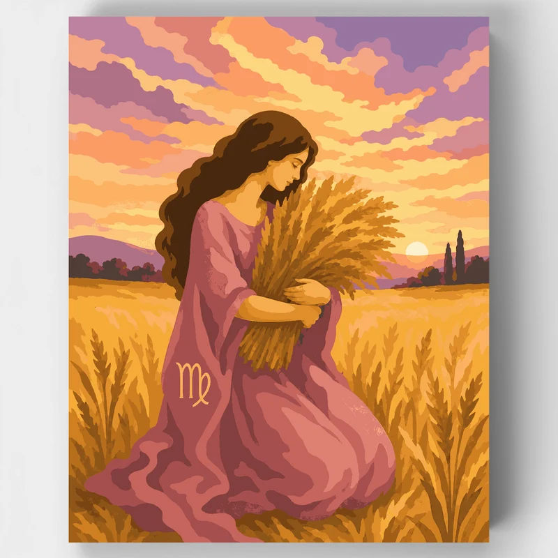 Virgo Wheat Harvest - Paint by Numbers Kit