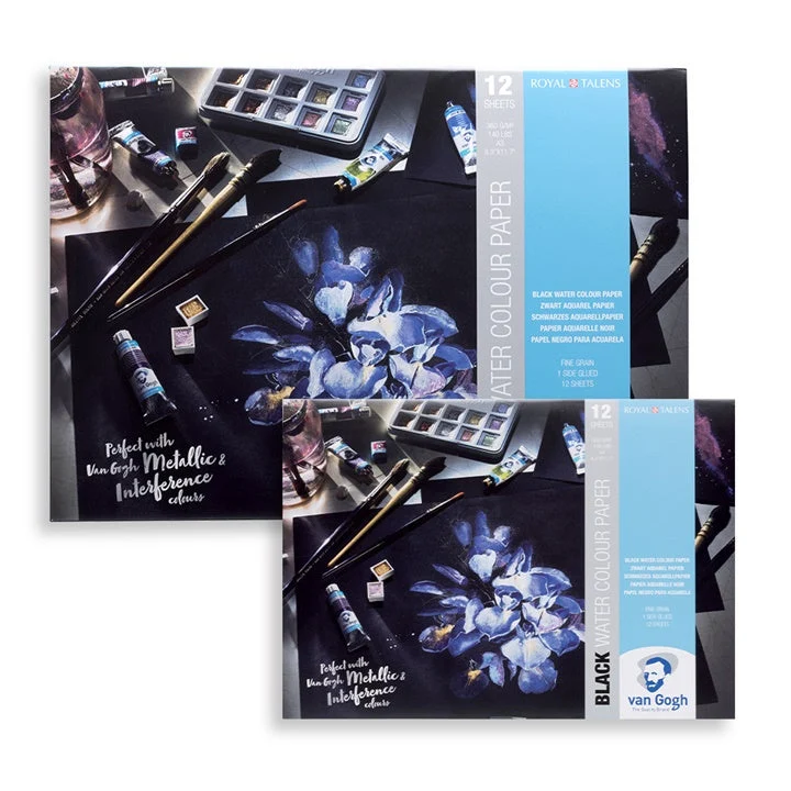 Van Gogh Black Watercolor Pad, 12 Sheets