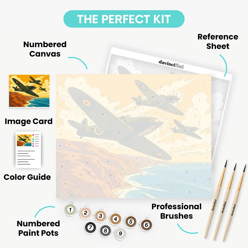 Coastal Patrol at Dusk - Paint by Numbers Kit