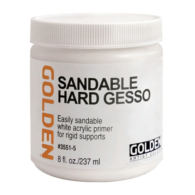 GOLDEN Sandable Hard Gesso weiße schleifbare Acryl-Grundierung
