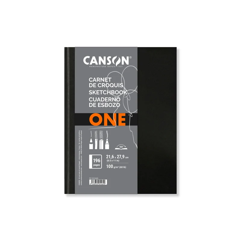 Canson Art Book One sketchbook con copertina rigida 100 g/m² 98 fogli - 21,6 x 27,9 cm