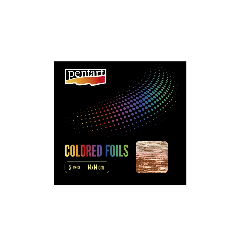 Pentart Deko-Folie farbig 14 x 14 cm – 5 Stk.
