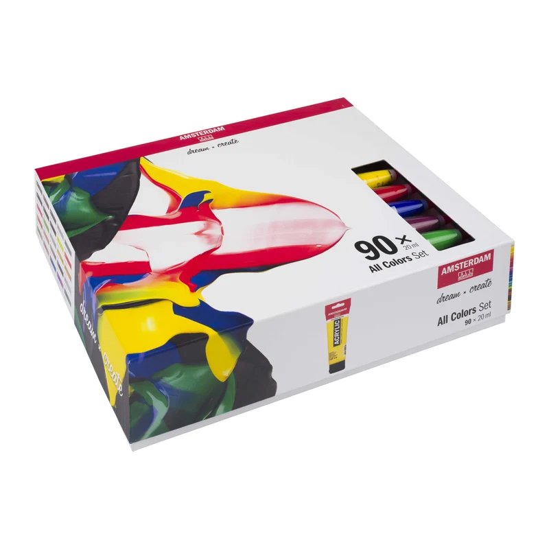 Sada akrylových farieb Amsterdam Všetky farby 90 x 20 ml