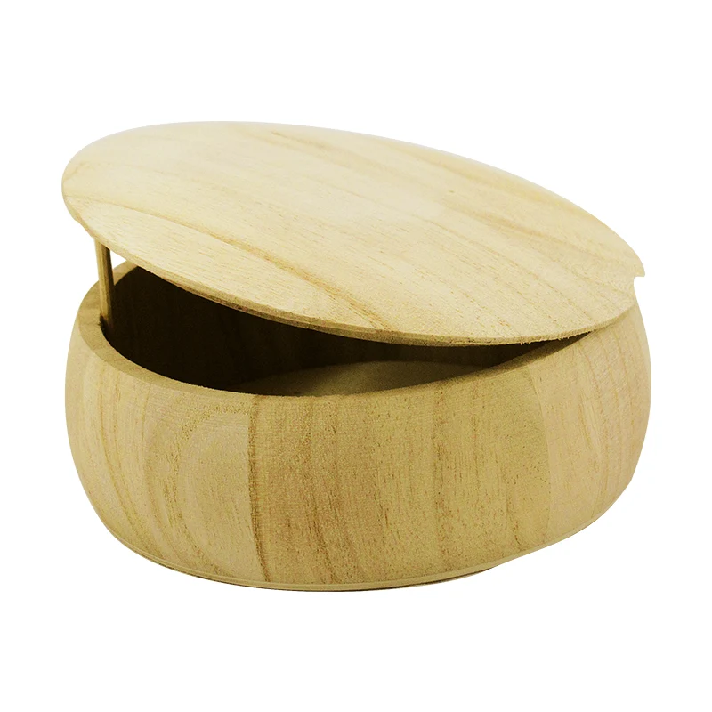Lesena škatlica z zaobljenim pokrovom Pentart 13 x 13 x 4,5 cm