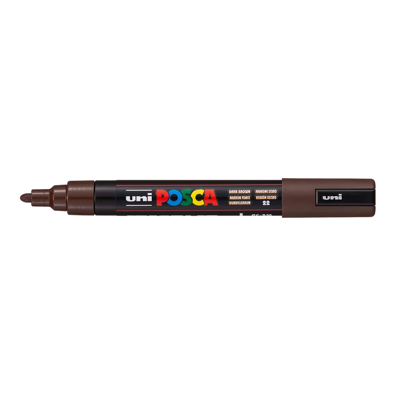 Μαρκαδόρος Posca PC-5M, 1,8 – 2,5 mm, Σκούρο Καφέ (22)