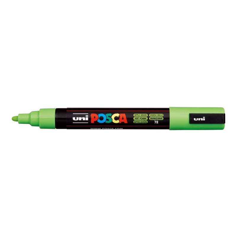 Μαρκαδόρος ακρυλικού Posca PC-5M, 1,8 – 2,5 mm, πράσινο μήλο (72)