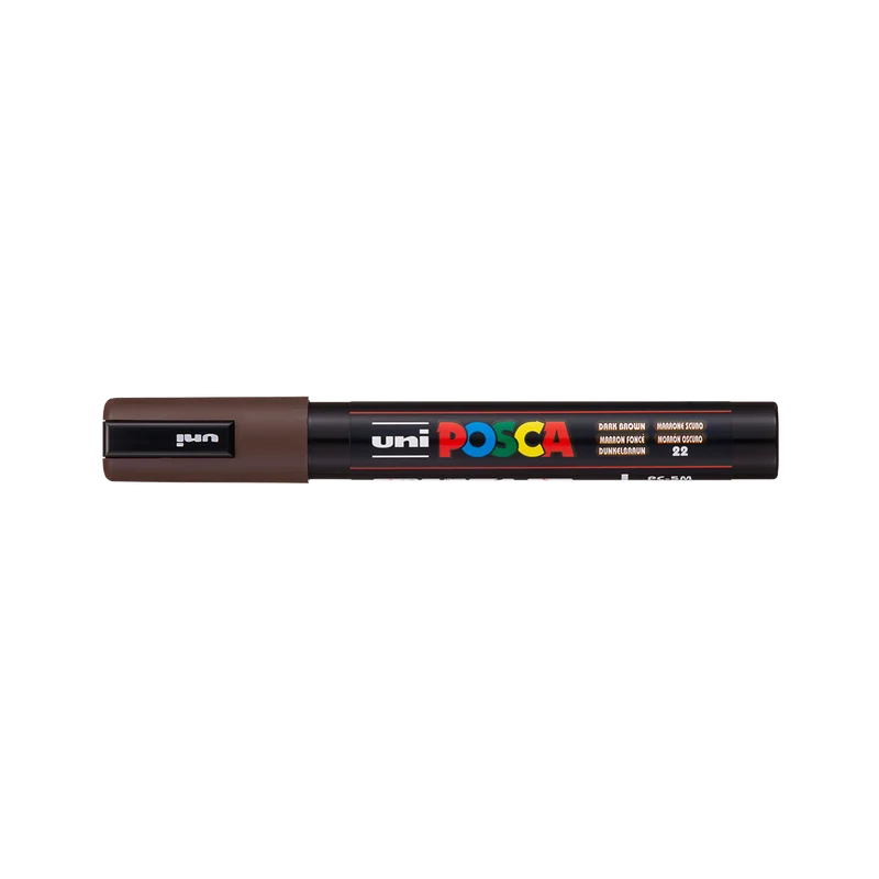 Pennarello Posca PC-5M, 1,8 – 2,5 mm, marrone scuro (22)