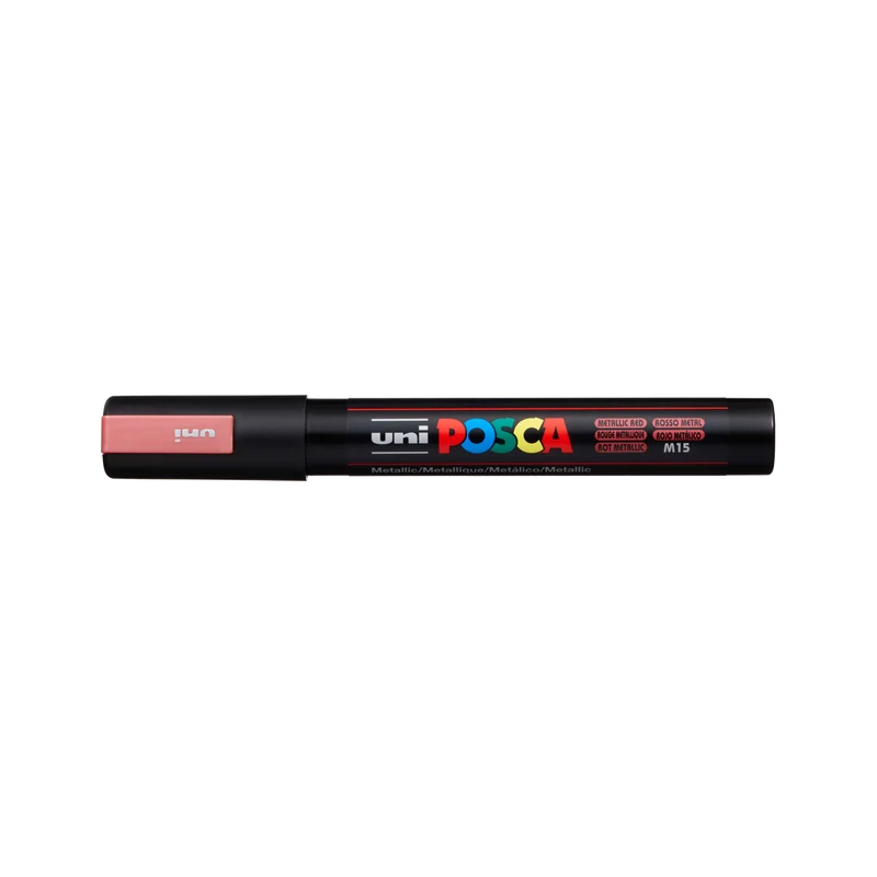 Posca popisovač PC-5M, 1,8 – 2,5 mm, metalická červená (M15)