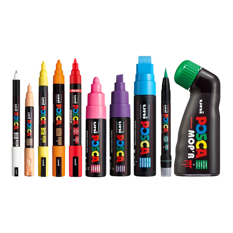 Ακρυλικός Μαρκαδόρος Posca PC-5M, 1,8 – 2,5 mm, Καστανό (20)