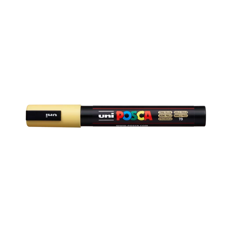 Pennarello acrilico Posca PC-5M, 1,8 – 2,5 mm, Giallo Paglia (73)
