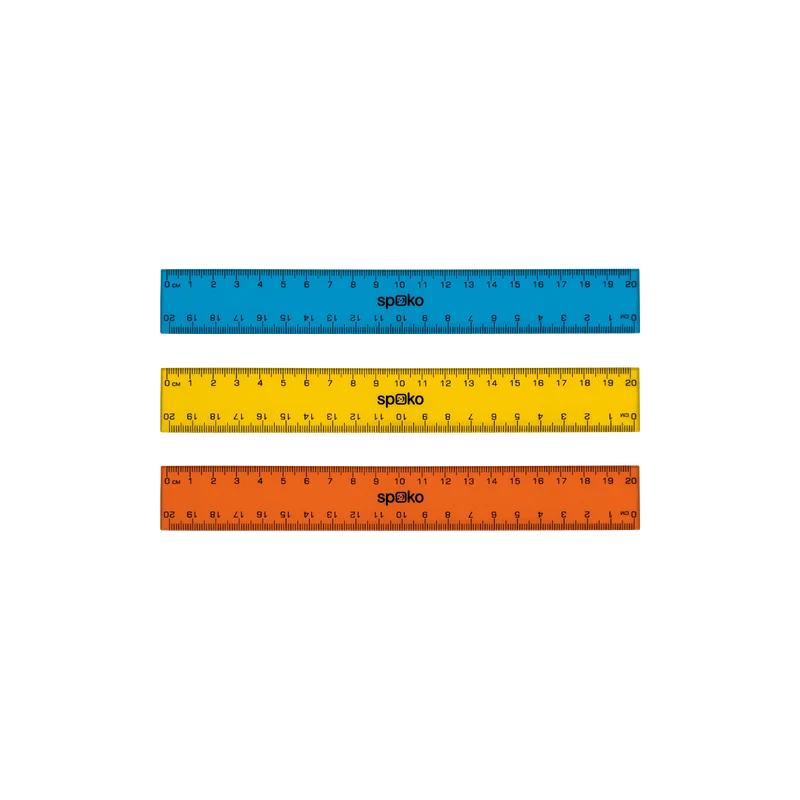 Lineal Spoko, 20 cm, Farbmix