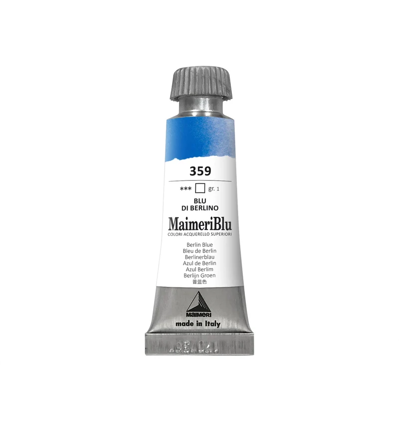 Colore ad acquerello professionale MAIMERI Maimeri Blu 12 ml