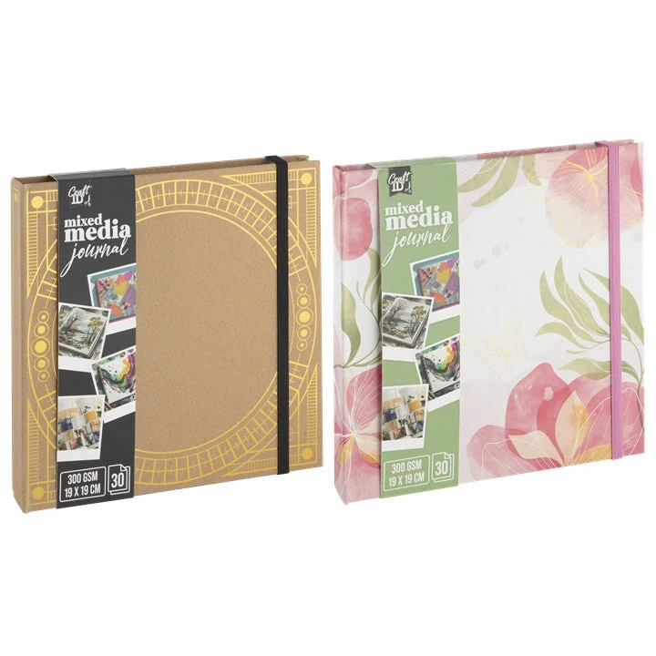 Nassau Mixed Media Notebook, 20x20 cm, 30 Sheets