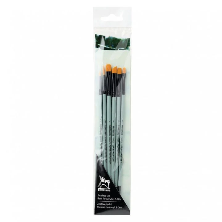 Renesans Synthetic Brush Set 1006 Small - Set of 6