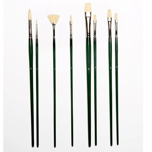 Elements - 8x Hog Oil Brush set Wallet with stand