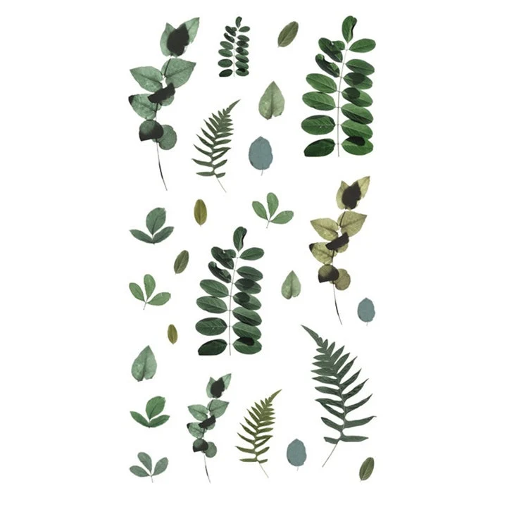 PVC Decorative Stickers | Leaves, 33 pcs