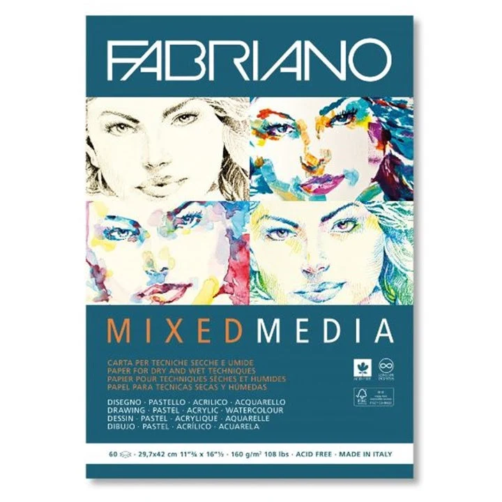 FABRIANO Mixed Media Paper Pad