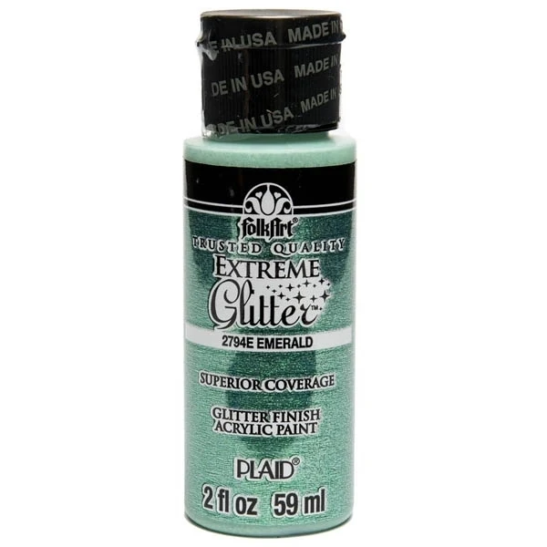 Folkart - Extreme Glitter - Emerald 2oz
