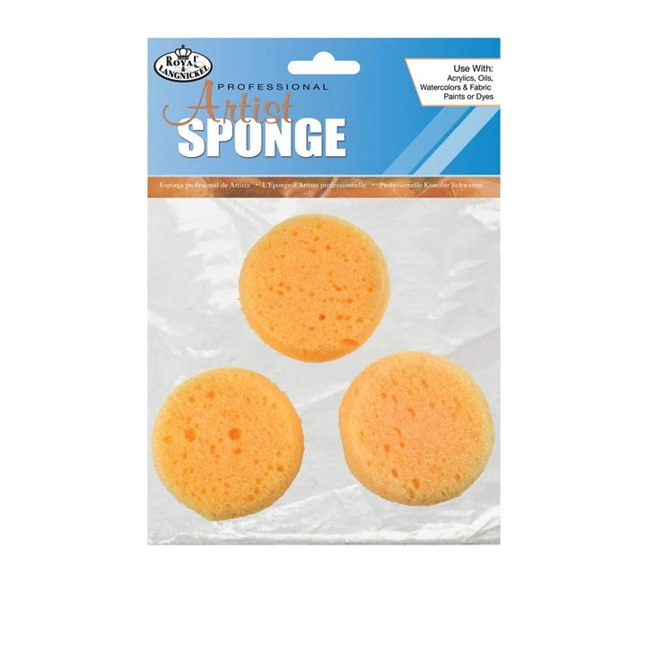 Royal and Langnickel Set of 3 Synthetic Sponges