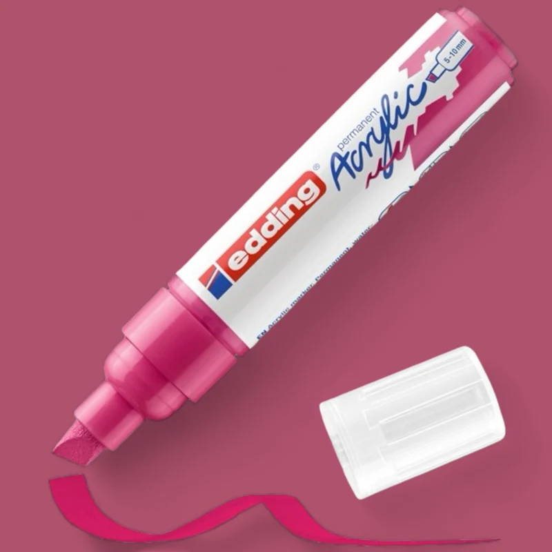 Edding 5000 Acrylmarker telemagenta 909 , Keilspitze 5-10 mm