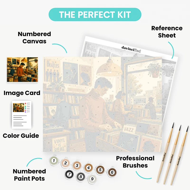 Jazz Record Shop - Paint by Numbers Kit