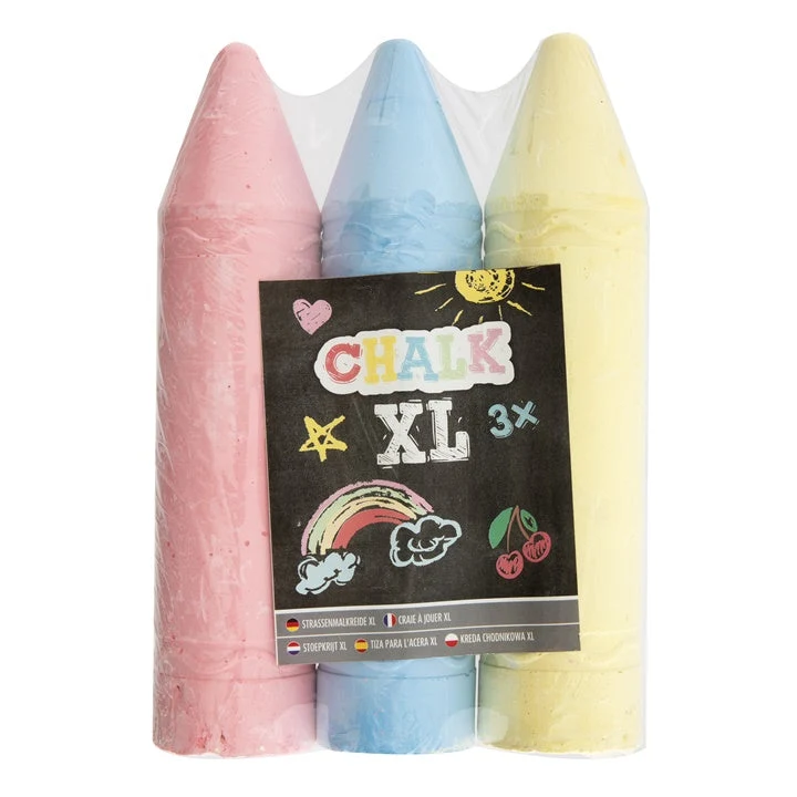 XL Sidewalk Chalk, 3 pcs