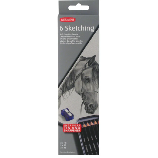 Derwent - Sketching Pencil - 6 Tin
