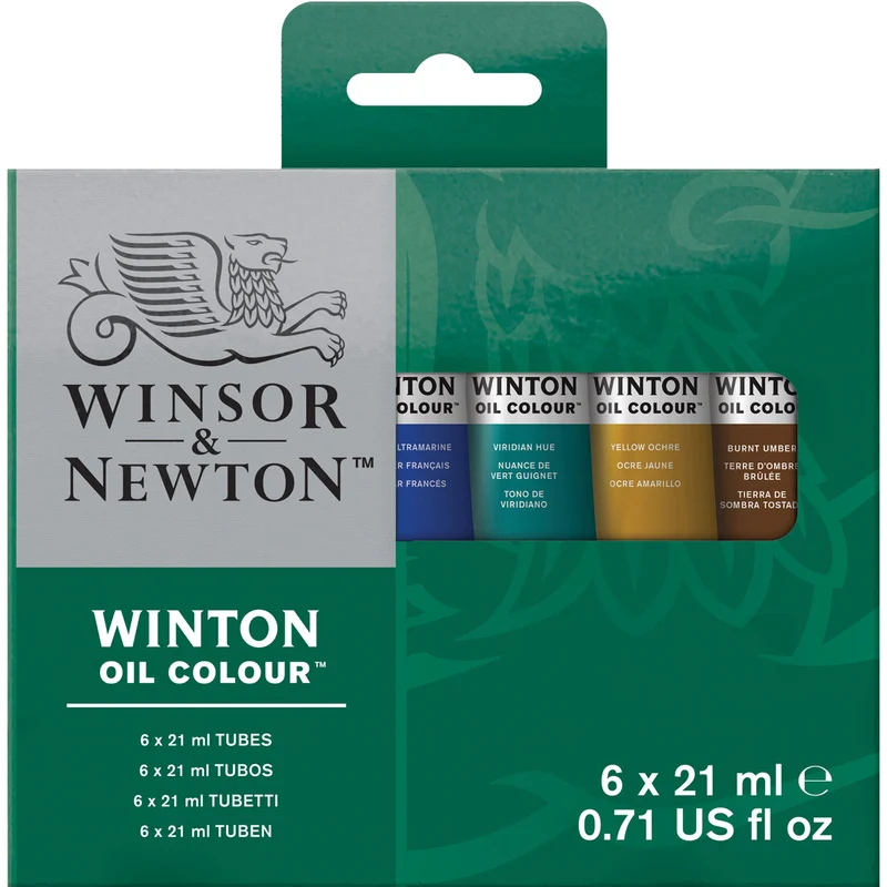 Winsor and Newton - Winton Oil Colour - 6 x 21ml Basic Set