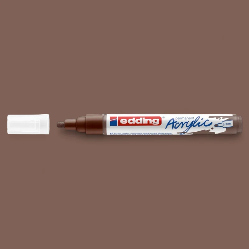 Edding 5100 Acrylmarker Schokolade 907 , Rundspitze 2-3 mm
