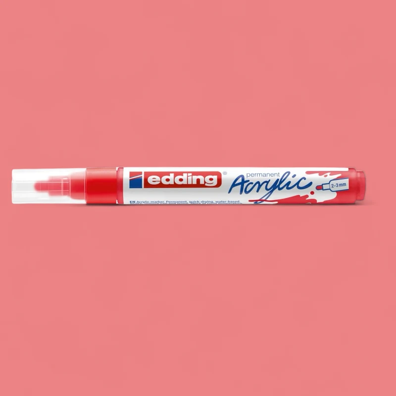 Edding 5100 Acrylmarker verkehrsrot 902 , Rundspitze 2-3 mm