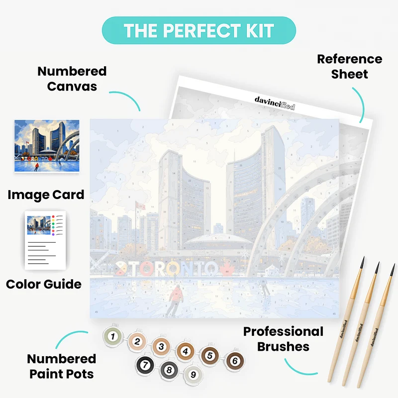 Toronto City Hall - Paint by Numbers Kit