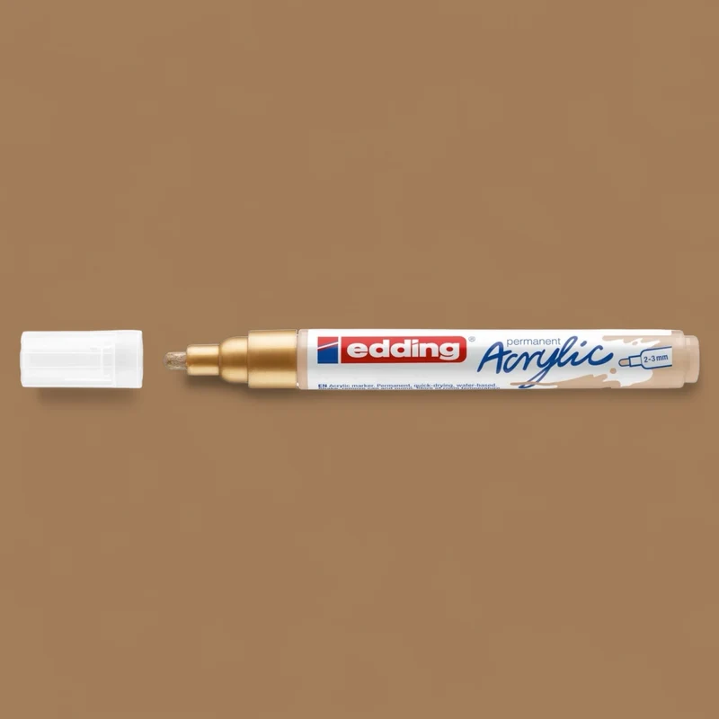 Edding 5100 Acrylmarker reichgold 924 , Rundspitze 2-3 mm